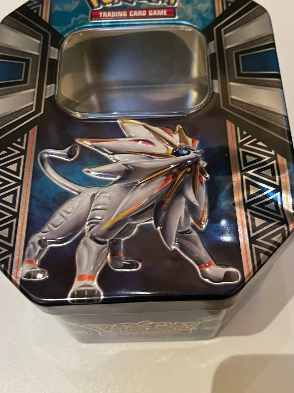 Pokemon Trading Card Game Tin Legend of Alola Solgaleo GX Empty No Cards 2017